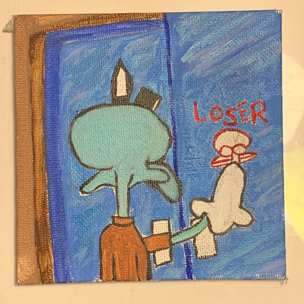 squid-ward painting